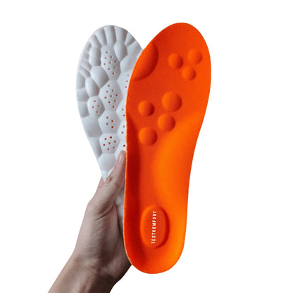 Testkomfort™ – Puhán párnázott, légáteresztő ortopéd talpbetét boltozati alátámasztással