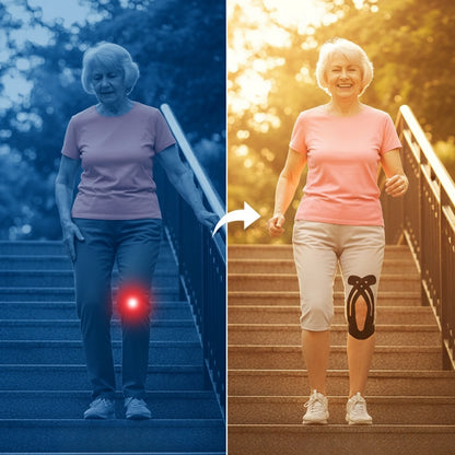 TestKomfort™ – Előre vágott, rugalmas, vízálló, bőrbarát kineziológiai térdszalag