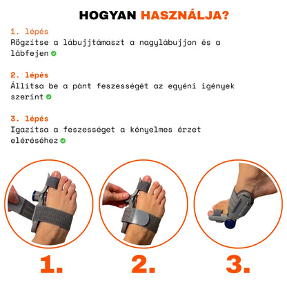 TestKomfort™ – Rugalmas, bőrbarát bütyök- és lábujjtámasz