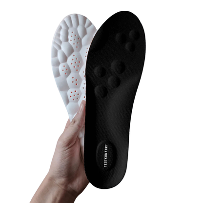 Testkomfort™ – Puhán párnázott, légáteresztő ortopéd talpbetét boltozati alátámasztással